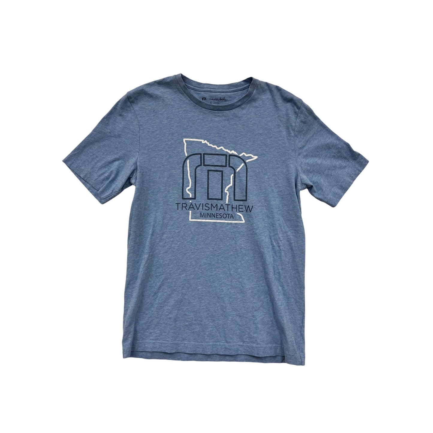 Men’s Small TravisMathew Minnesota T-Shirt Blue #6347