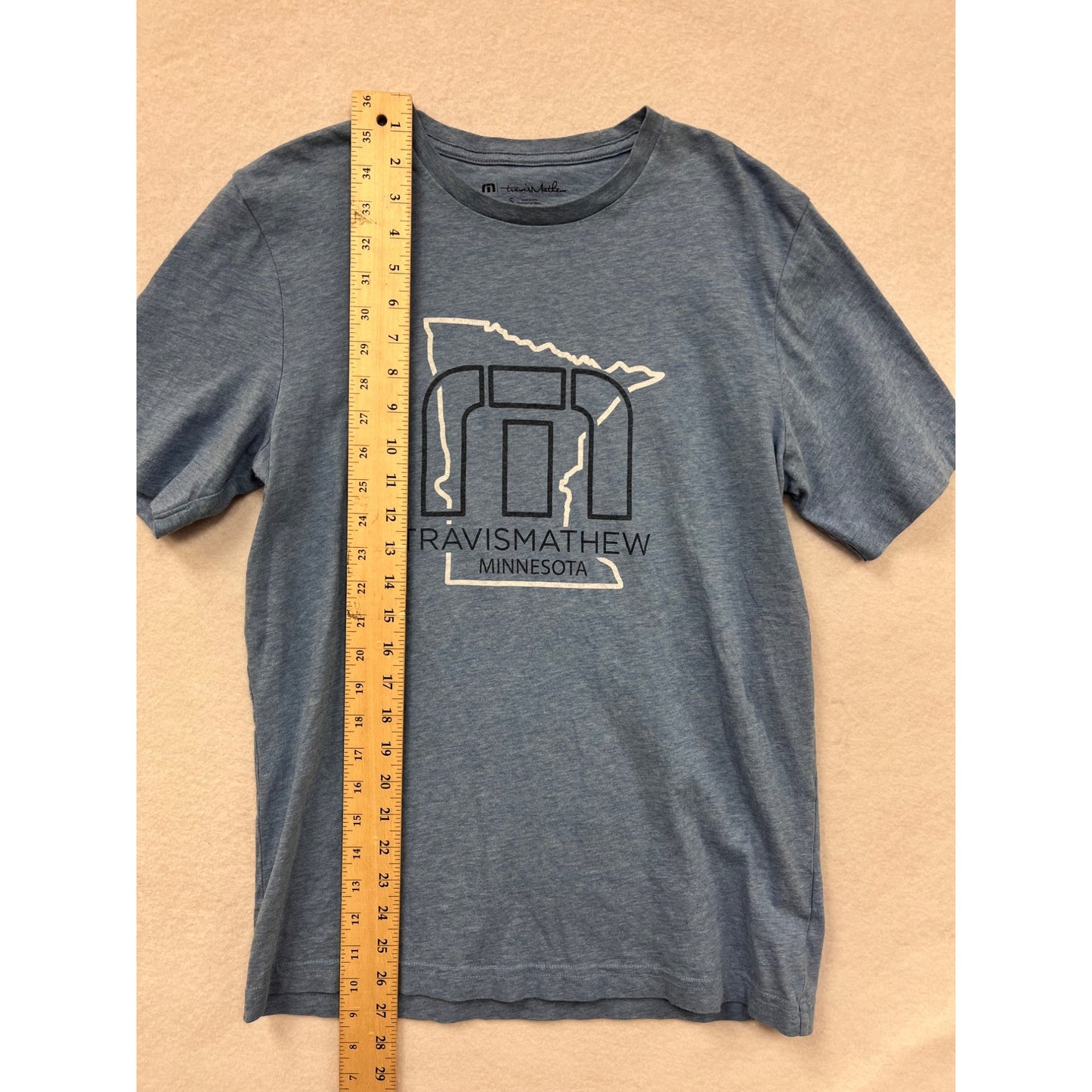 Men’s Small TravisMathew Minnesota T-Shirt Blue #6347