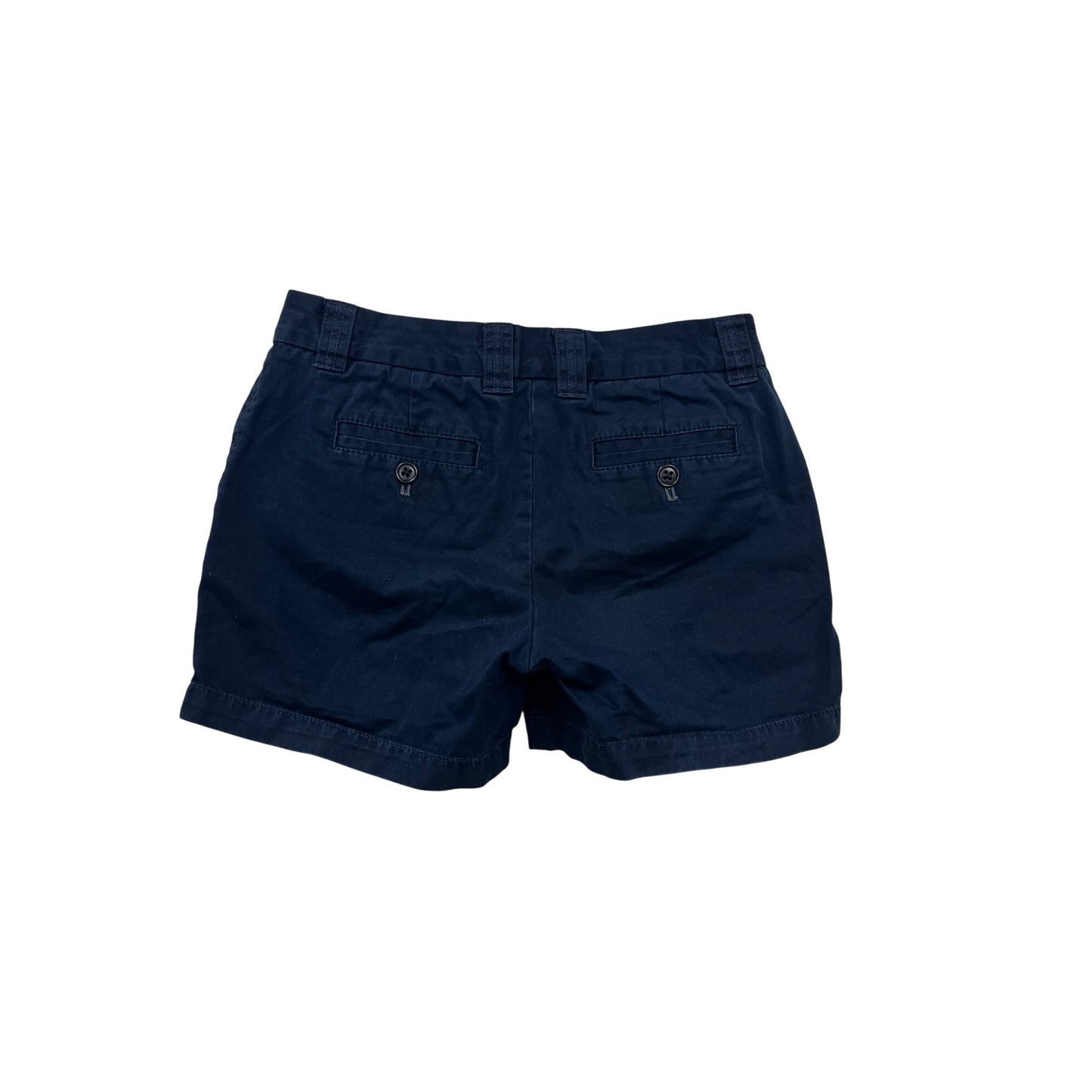 J.Crew Womens Navy Chino Classic Twill Cotton Shorts Size 2 #6695