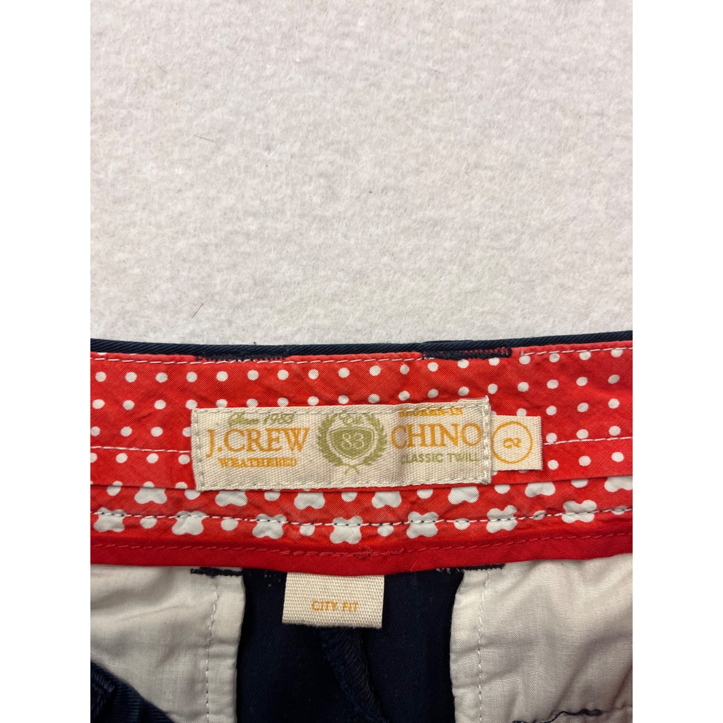 J.Crew Womens Navy Chino Classic Twill Cotton Shorts Size 2 #6695