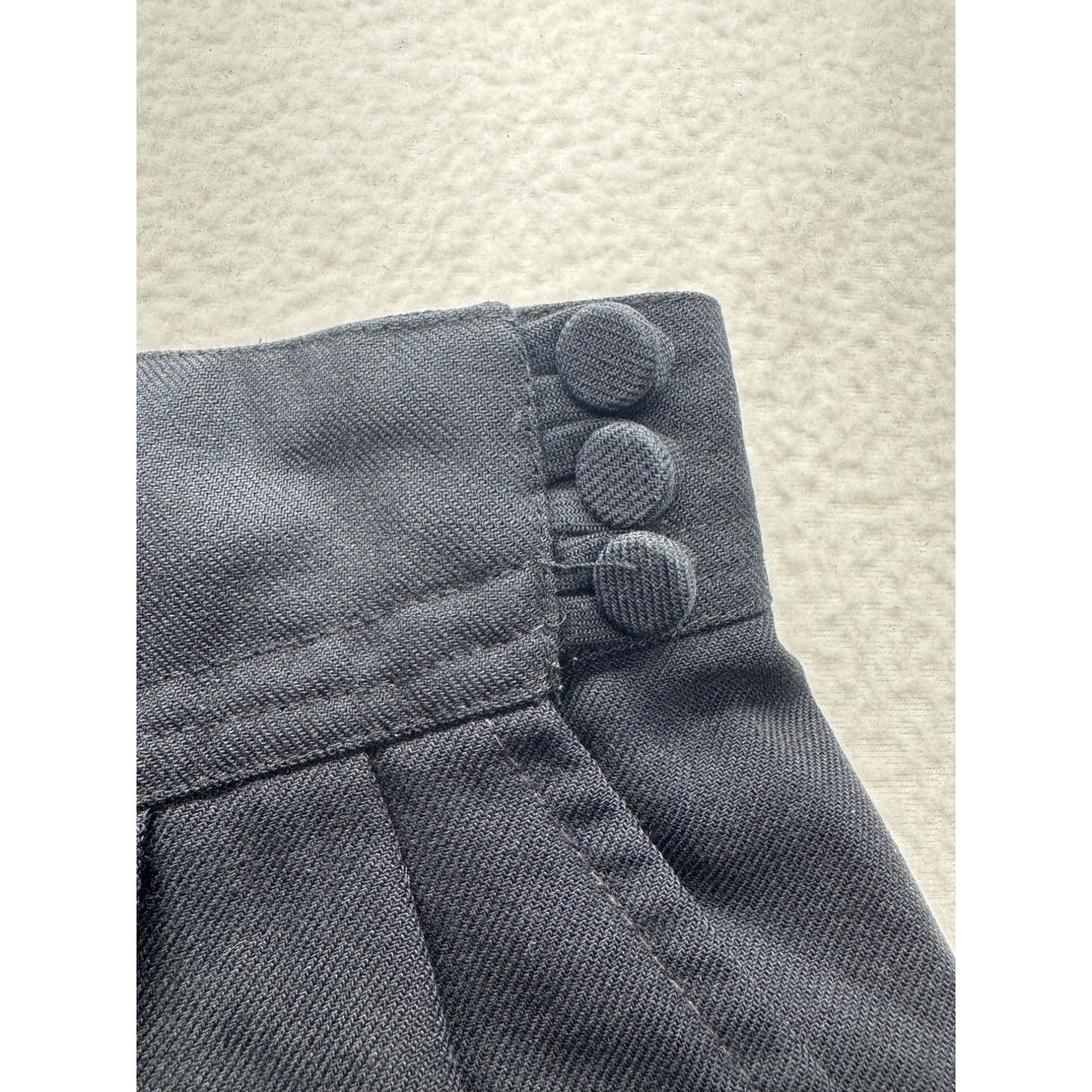 VTG Christy Girl New York Navy Pleated High-Waist Pants #9186