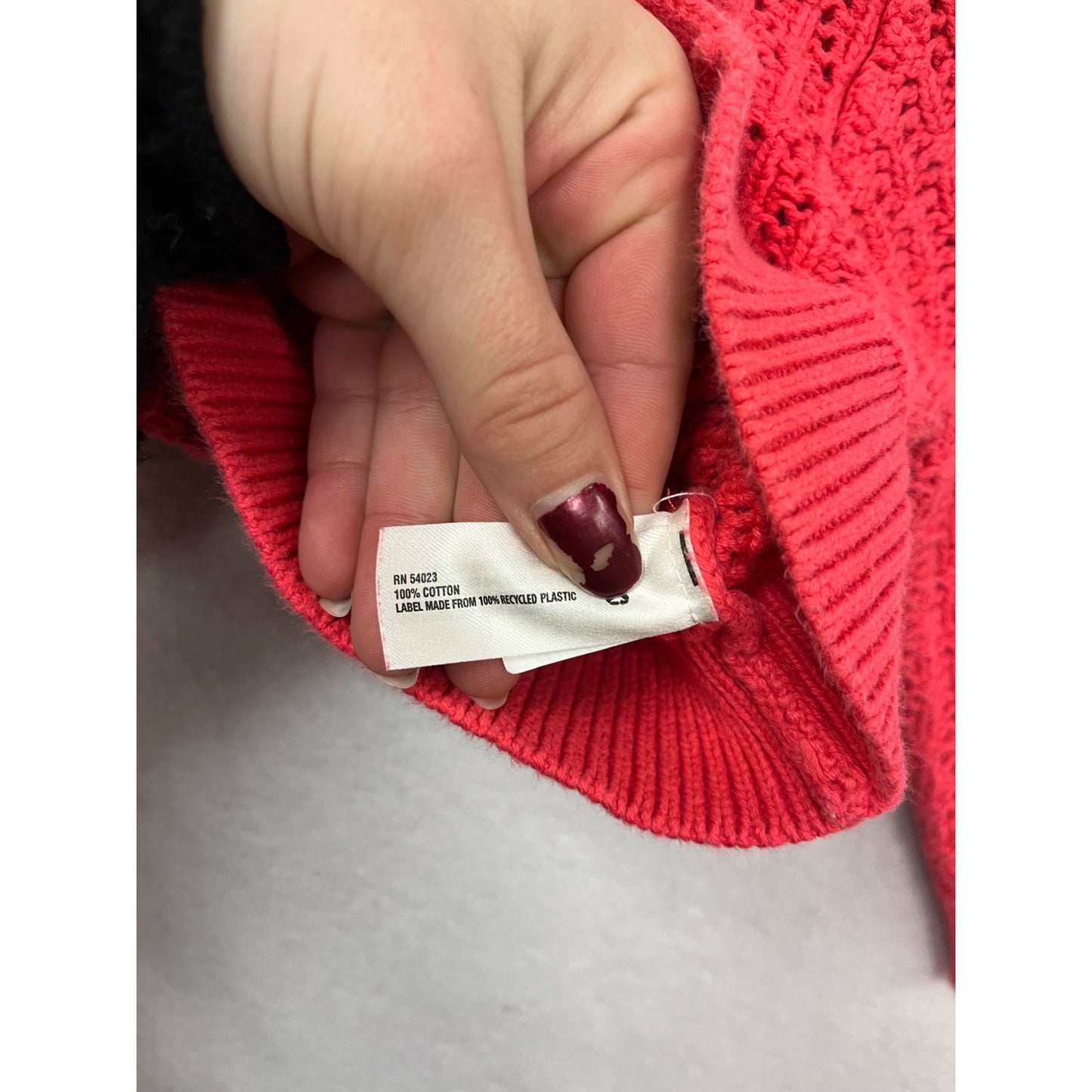 BabyGap Toddler Red Knit Cardigan 12-18 Months 100% Cotton #6301
