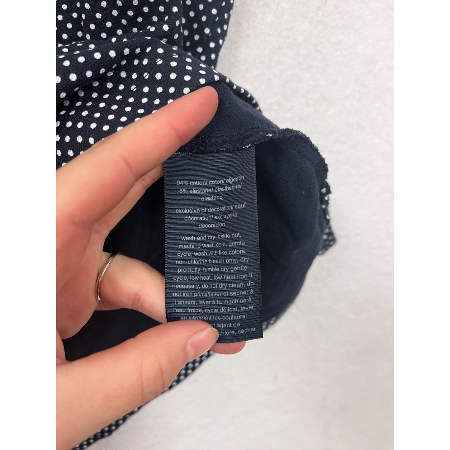 Tommy Hilfiger Womens Navy Polka Dot Sleeveless Zip Polo Vest #6818