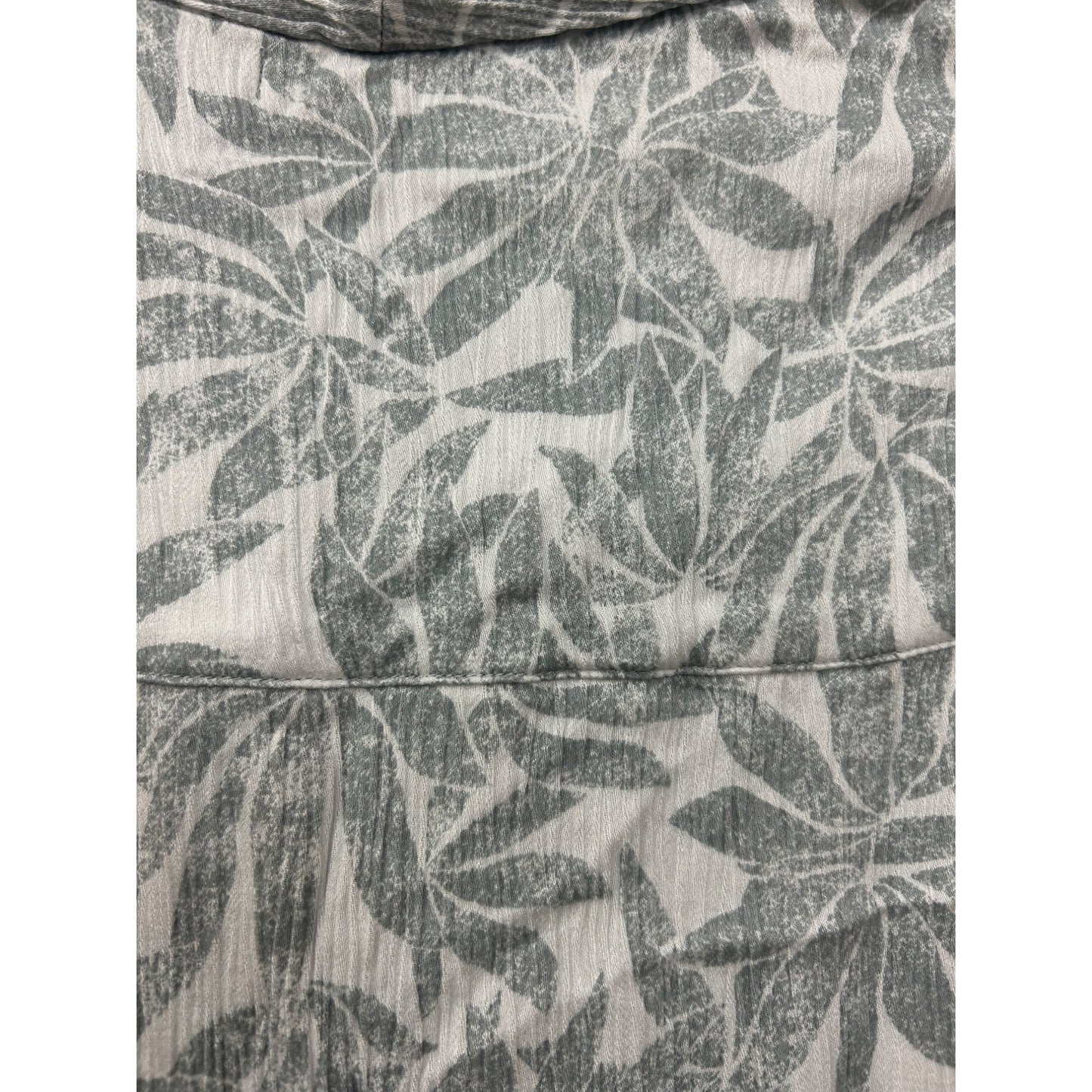 Amuse Womens Sleeveless Button-Front Dress With Leaf Print #6986