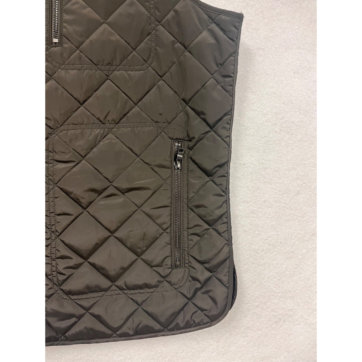 Mens Tailorbyrd Quilted Vest XXL Brown With Pockets Lightweight #6741