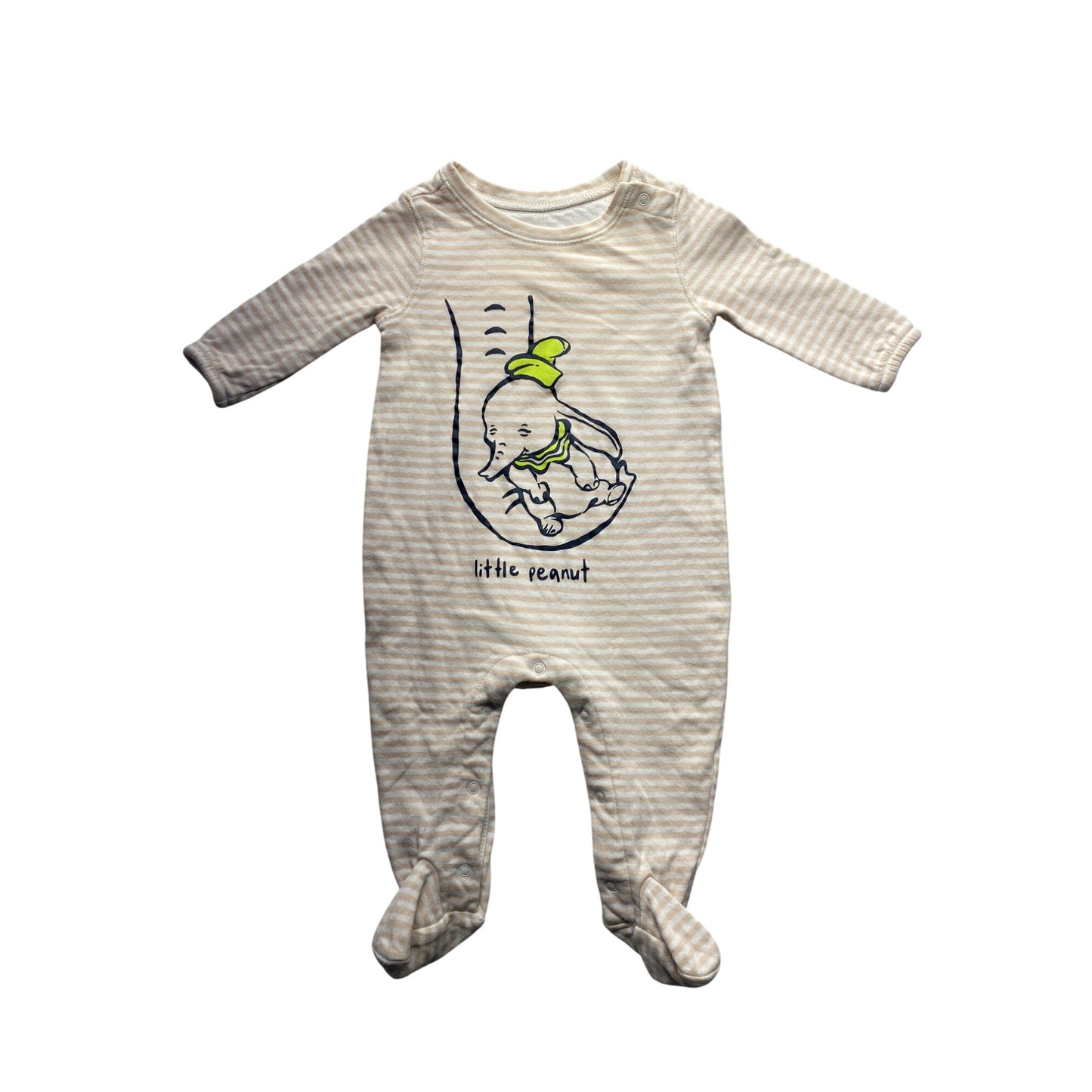 Disney Baby Gap 0-3 Months "Little Peanut" Footed PJ #7083