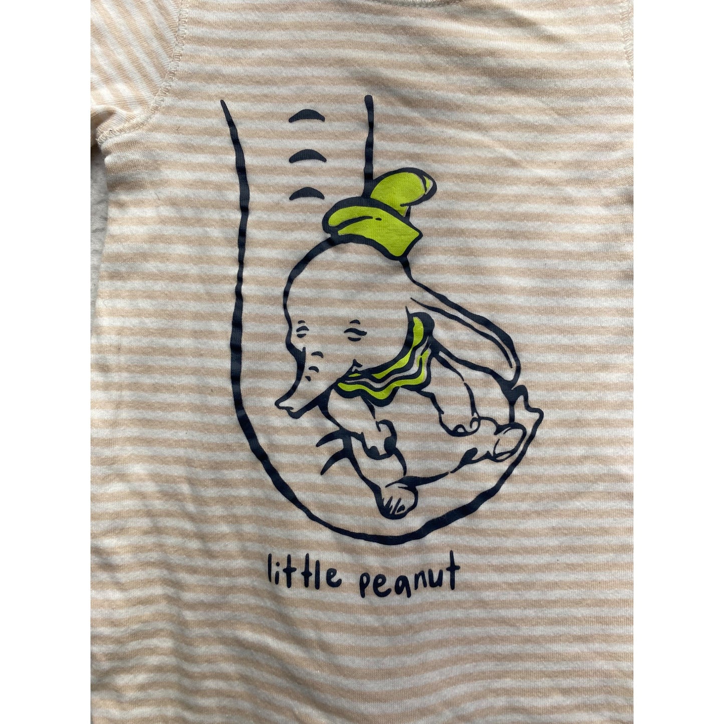 Disney Baby Gap 0-3 Months "Little Peanut" Footed PJ #7083