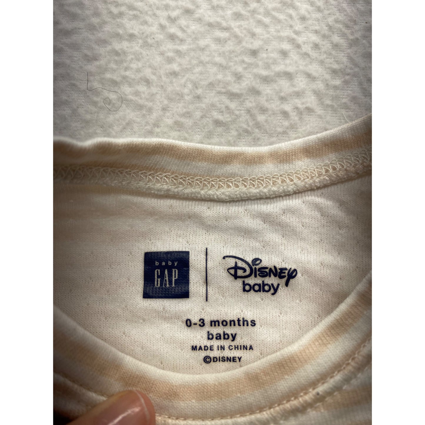Disney Baby Gap 0-3 Months "Little Peanut" Footed PJ #7083