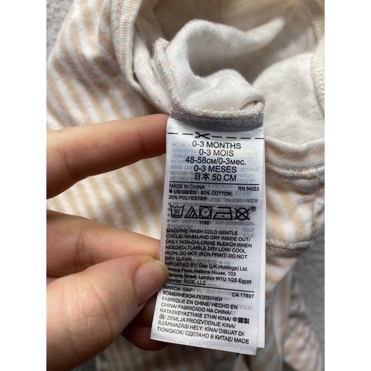 Disney Baby Gap 0-3 Months "Little Peanut" Footed PJ #7083