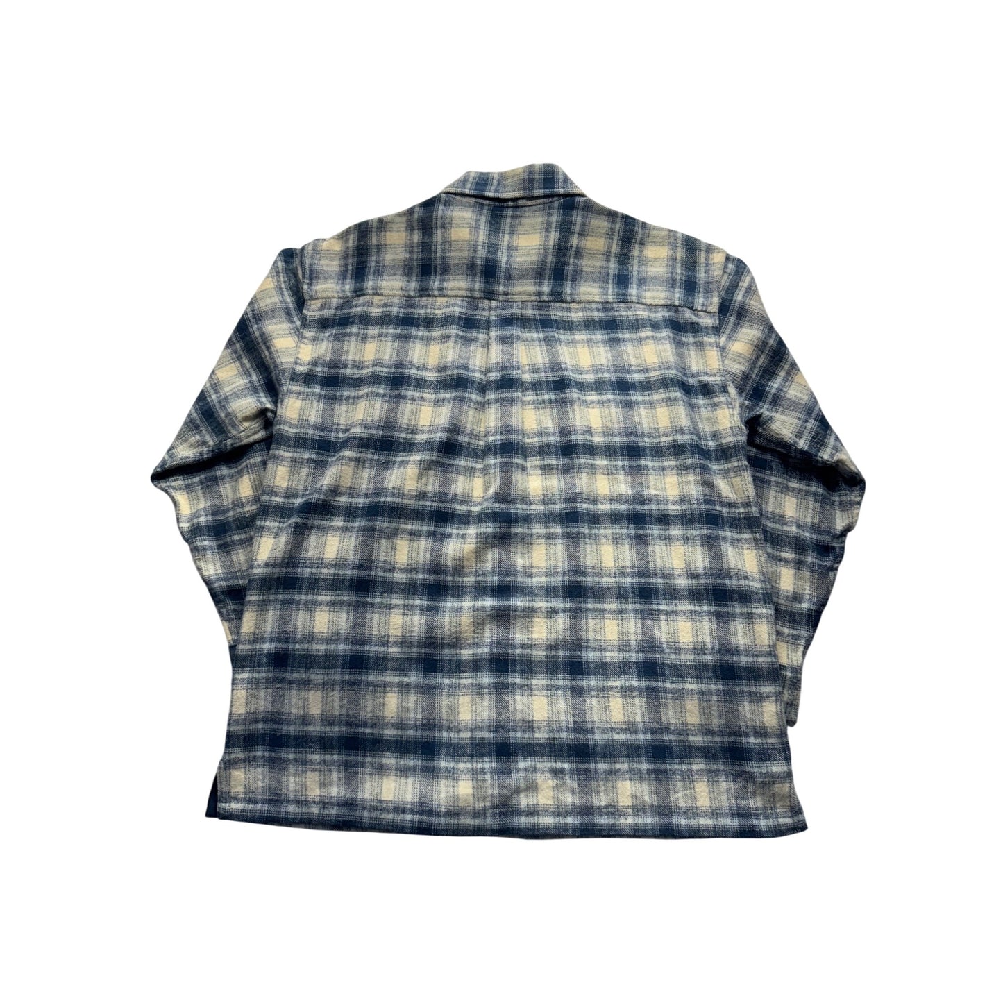 Proton Blue & White Plaid Cotton Shirt Size M #9064