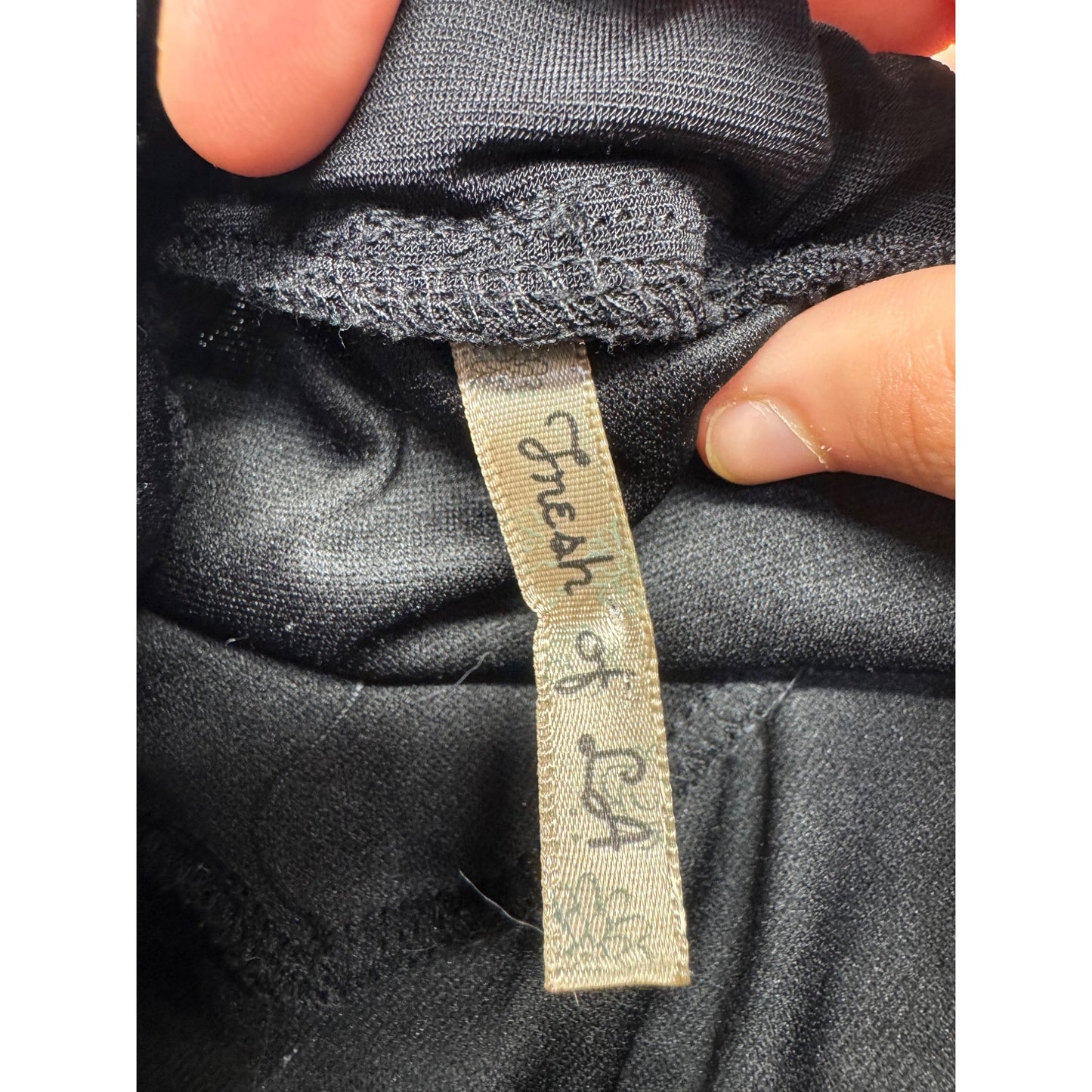 Fresh Of LA Black Ruffle Layered Strapless Dress M Polyester/Spandex #7759