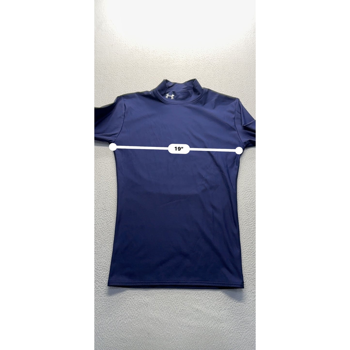 Under Armour Mens Purple HeatGear Long Sleeve Mock Neck Shirt Size XL #9522