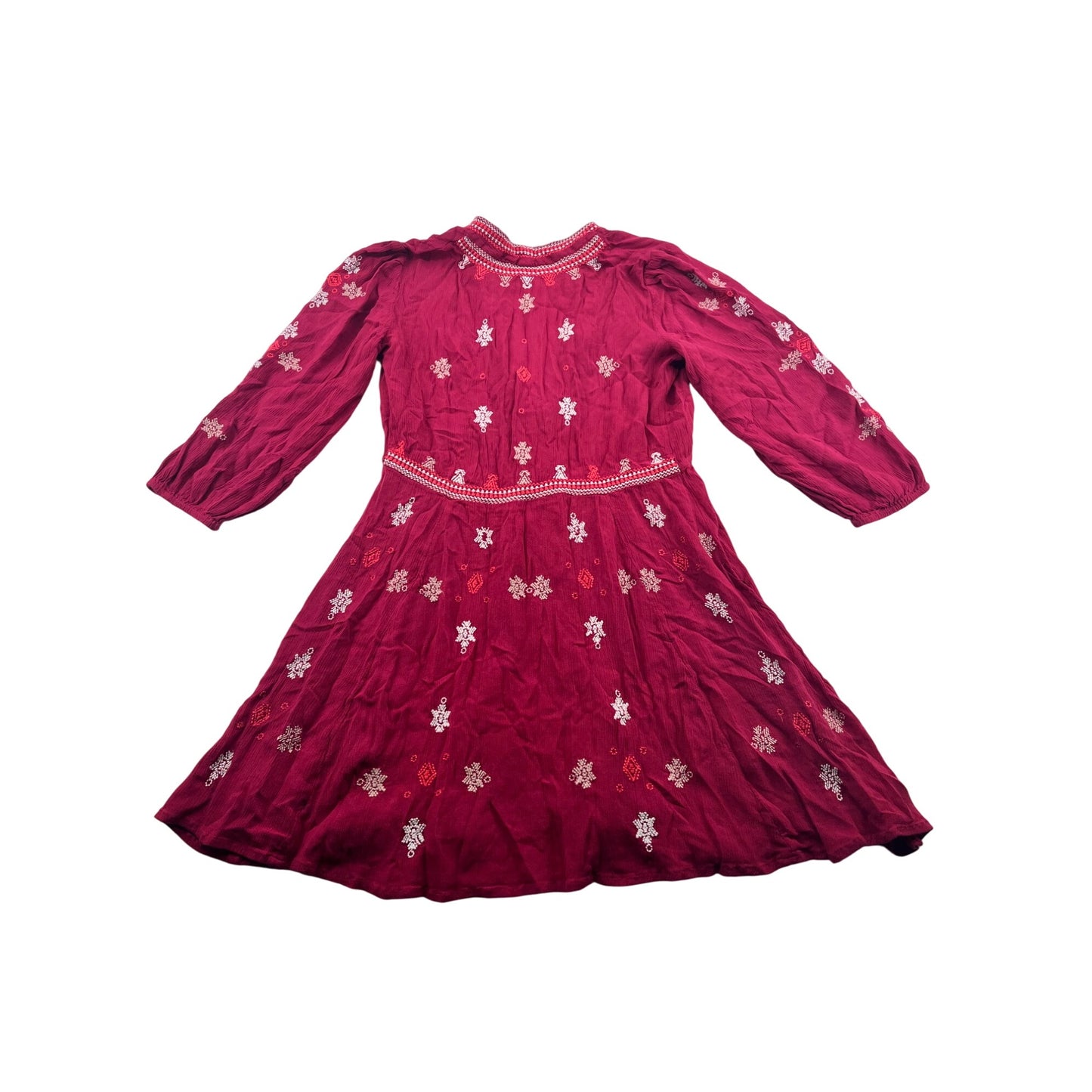 Free People Womens Boho Embroidered Dress #6222