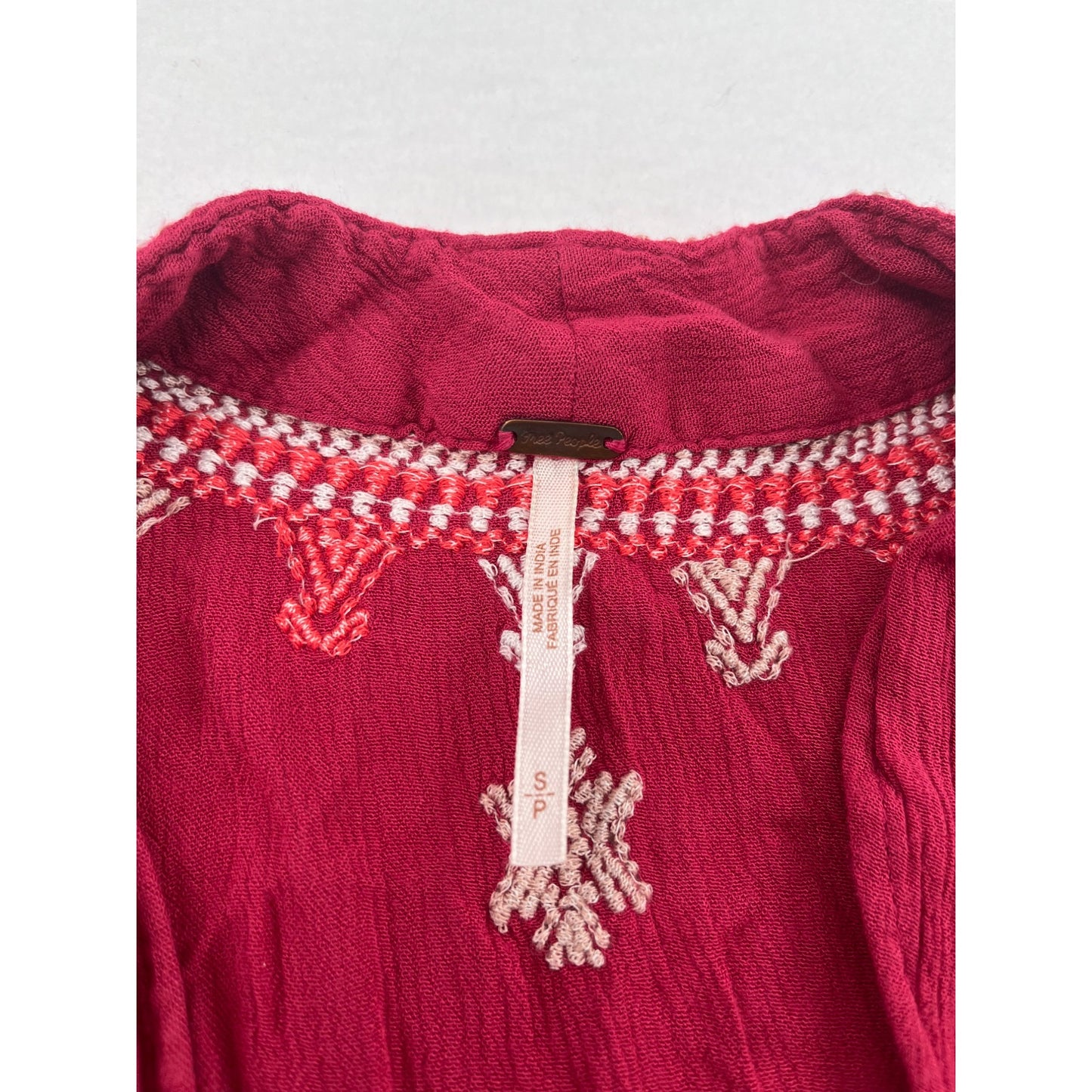 Free People Womens Boho Embroidered Dress #6222