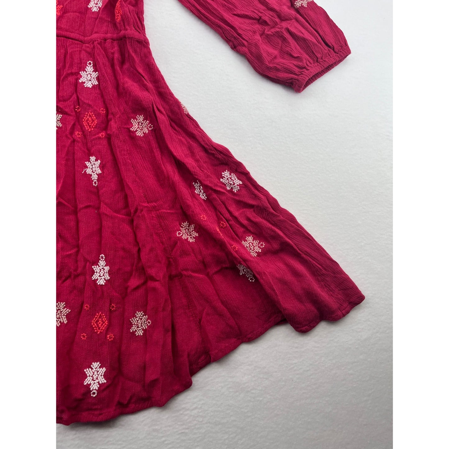 Free People Womens Boho Embroidered Dress #6222