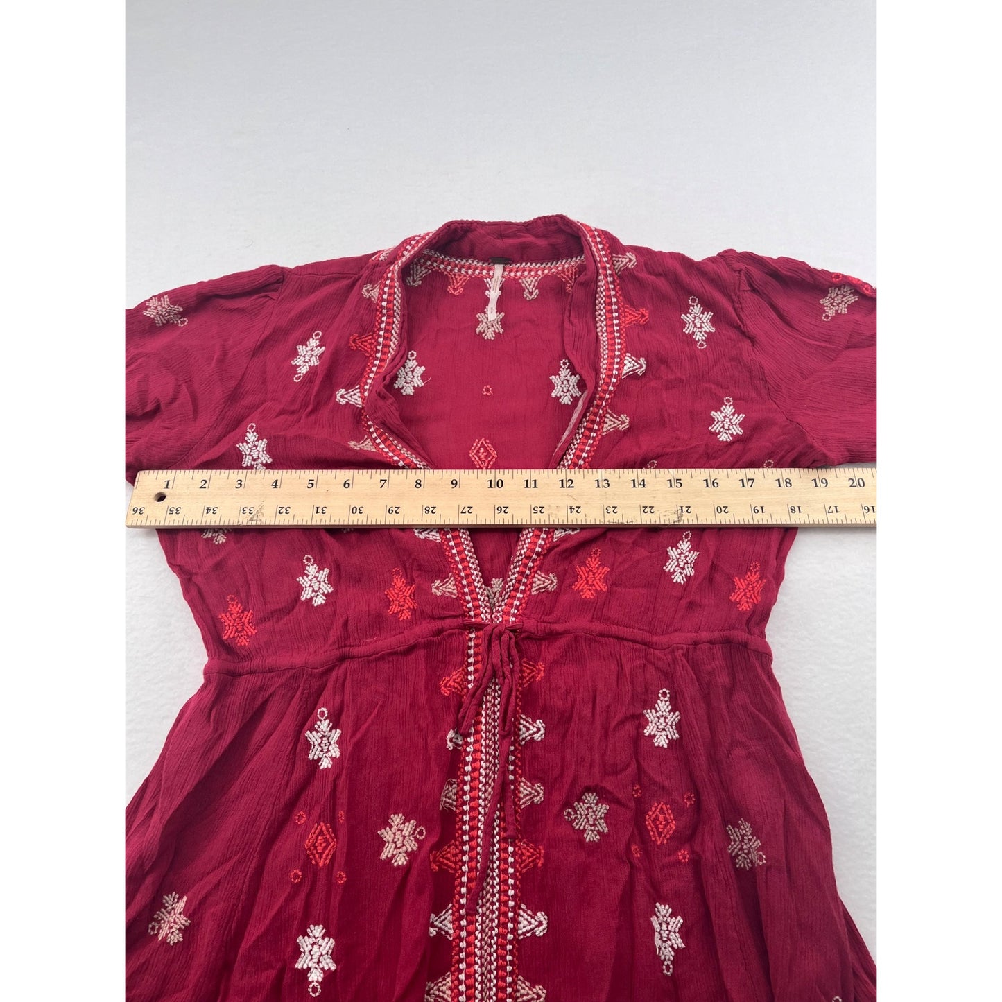Free People Womens Boho Embroidered Dress #6222