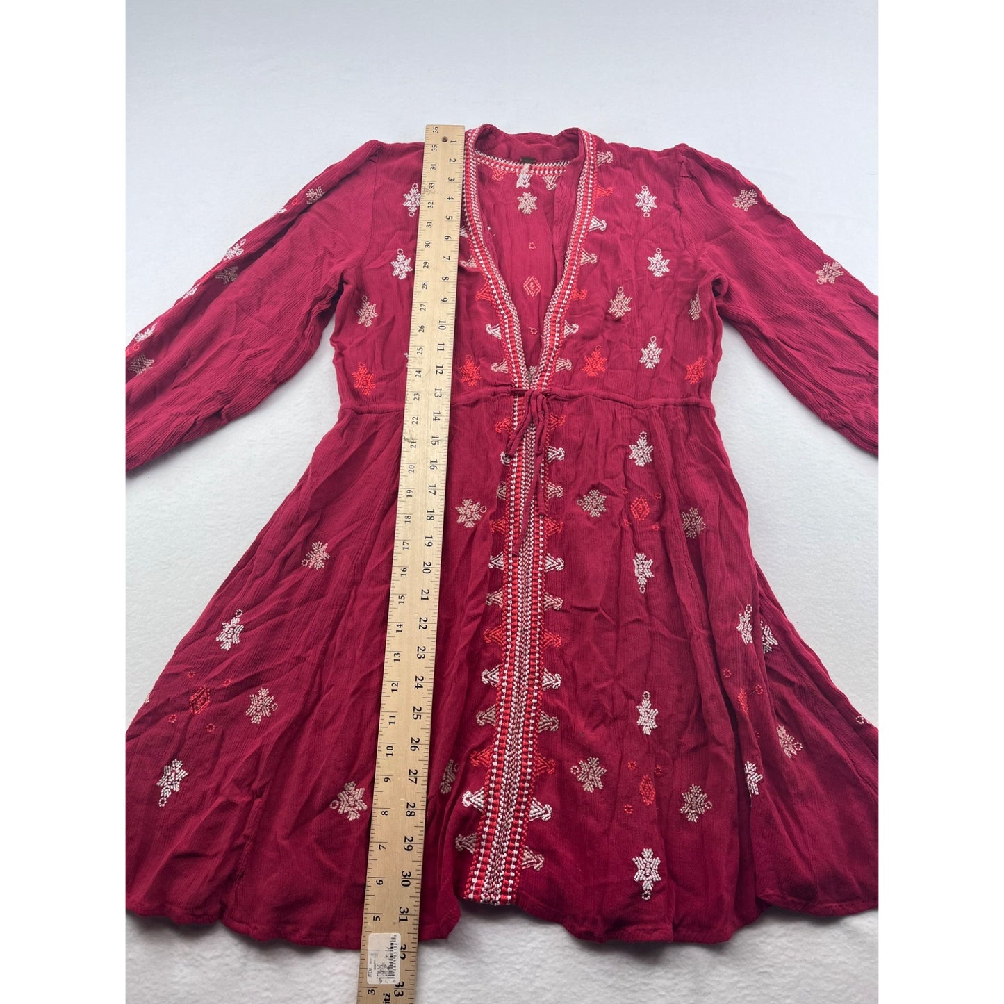 Free People Womens Boho Embroidered Dress #6222