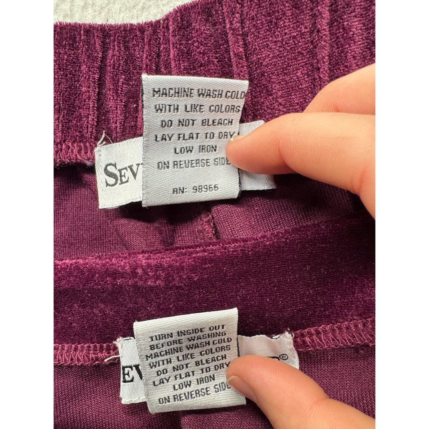 Women’s Seventh Avenue Velour Jumpsuit Vintage #5976