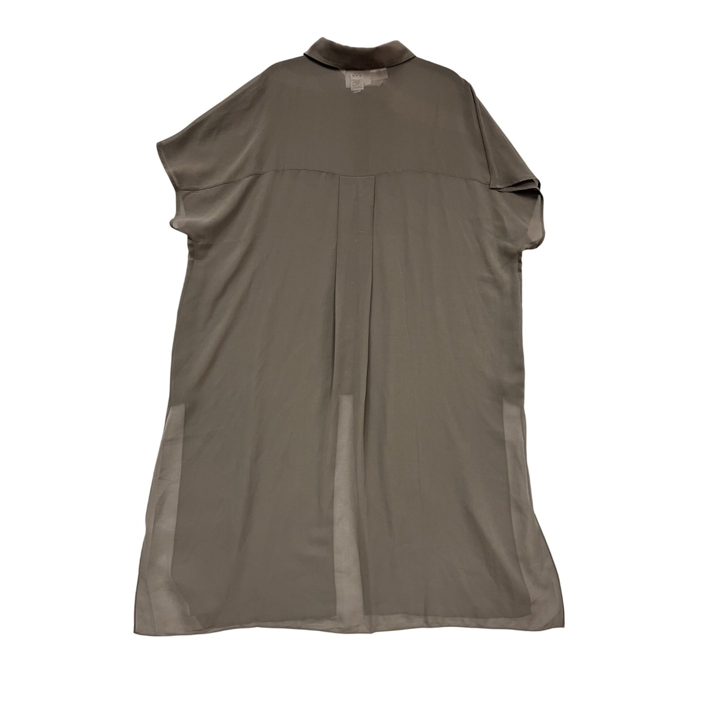 Chicos Mark Wynne Taupe Button-Up Shirt Dress L #884A