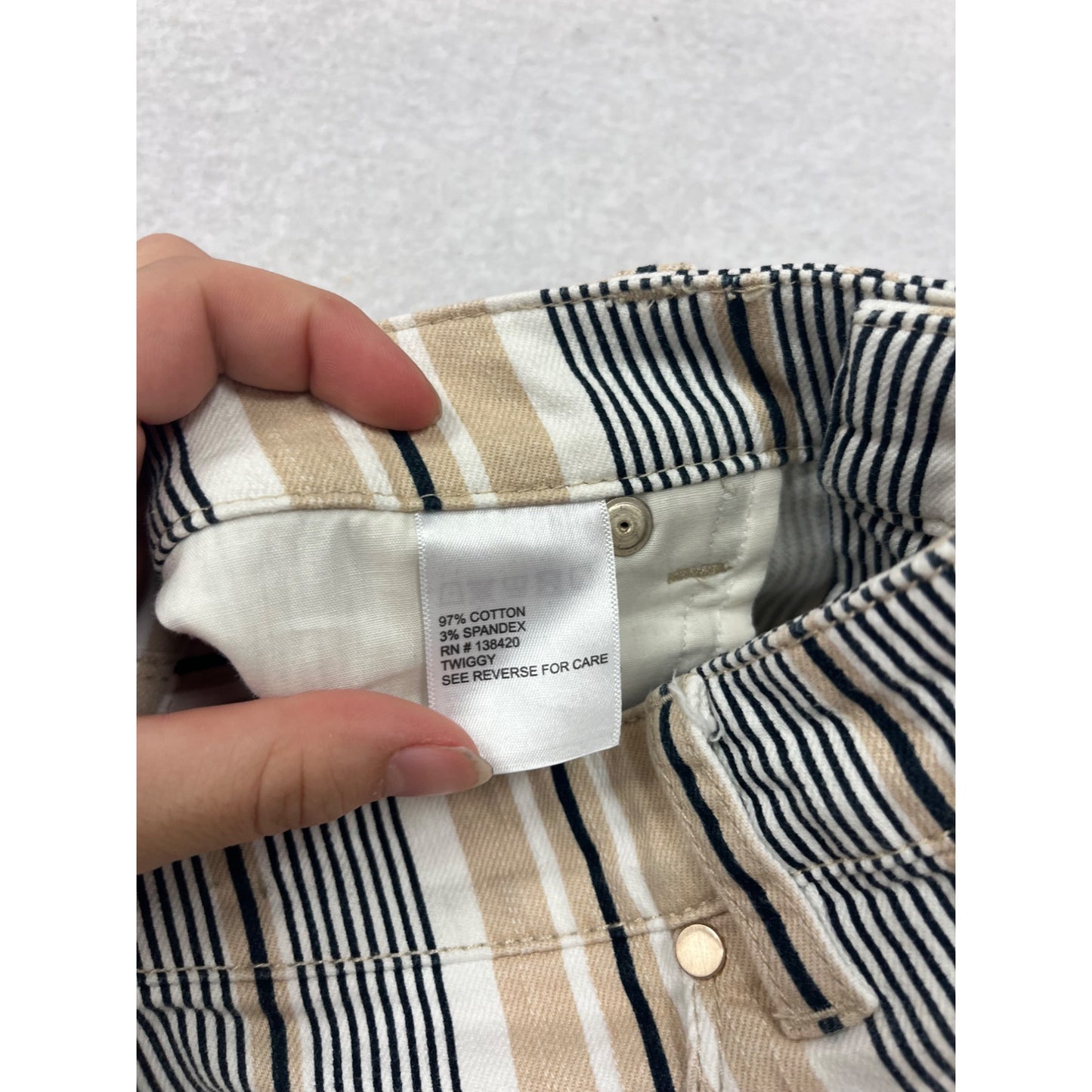 Womens E By Eci Striped Pants Size 8 #858A