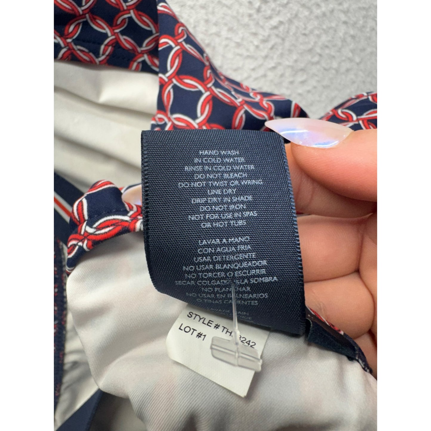 Tommy Hilfiger Patterned One-Piece Swimsuit #7233