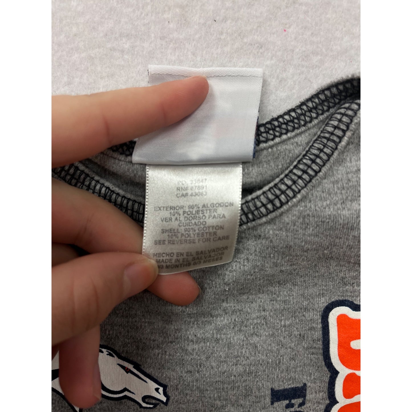 Denver Broncos Baby bodysuit 0-3M NFL Team Apparel #6450