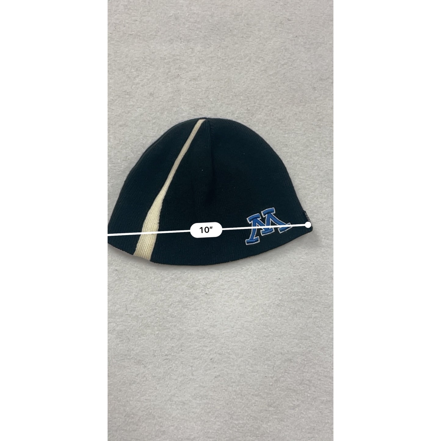 Easton OSFM Black Knit Beanie With Blue “M” #8588