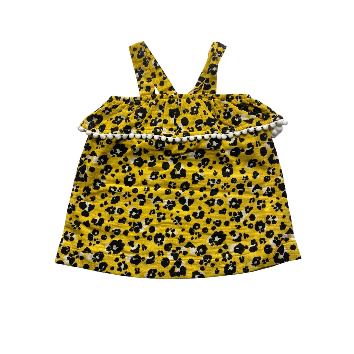 NWT Yellow Leopard Print Baby By Mud Pie #5888