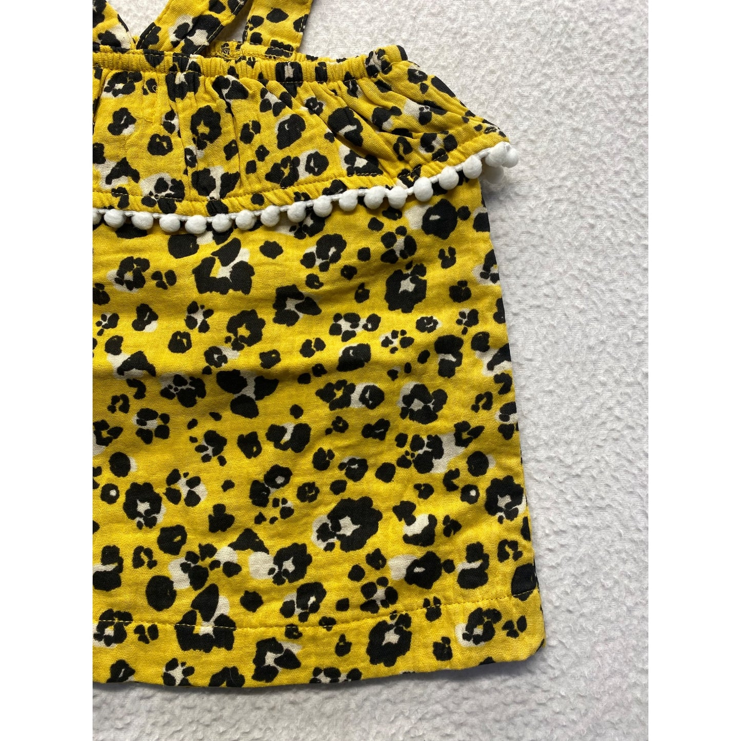 NWT Yellow Leopard Print Baby By Mud Pie #5888