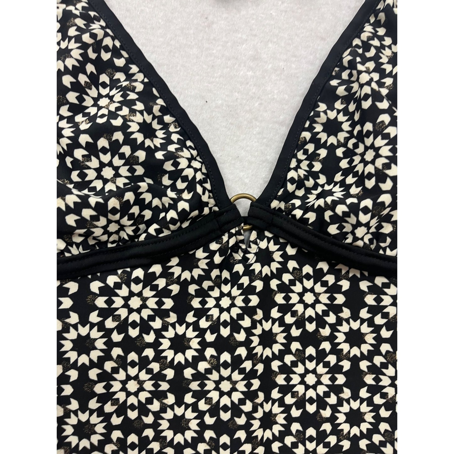 Converse One Star Black & White Halter Tankini Top #256A