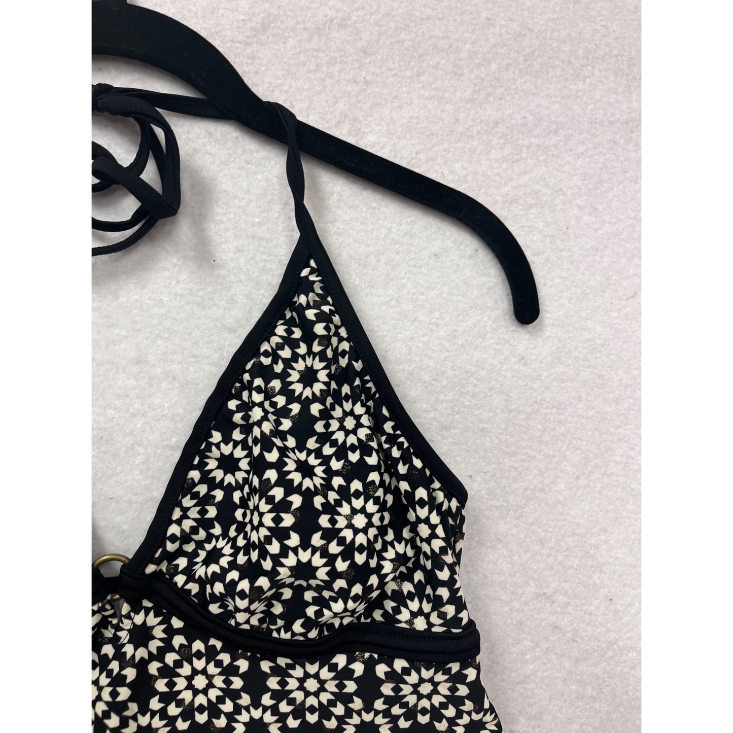 Converse One Star Black & White Halter Tankini Top #256A
