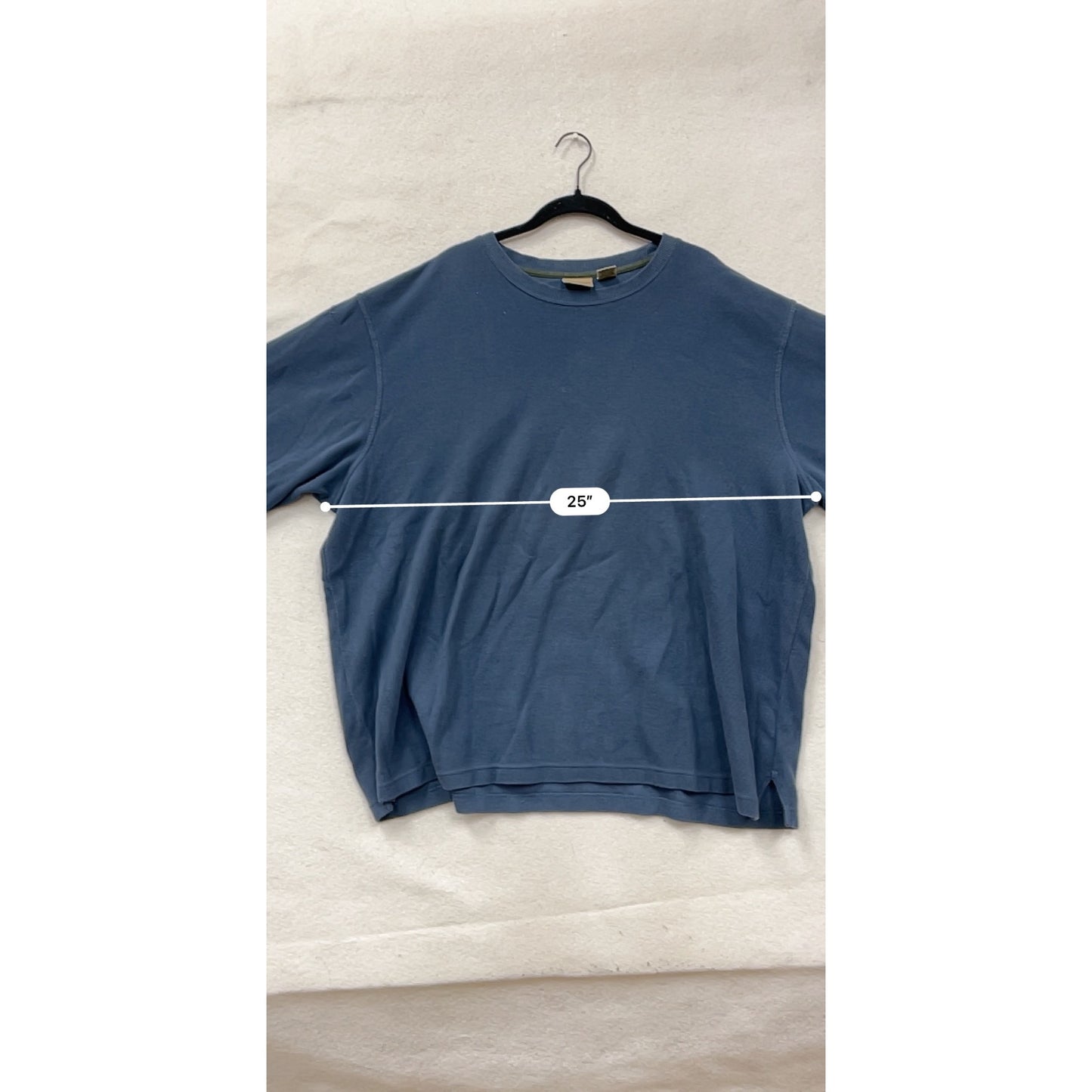 L.L.Bean 2X Blue Cotton Crewneck Pullover Sweatshirt #47A