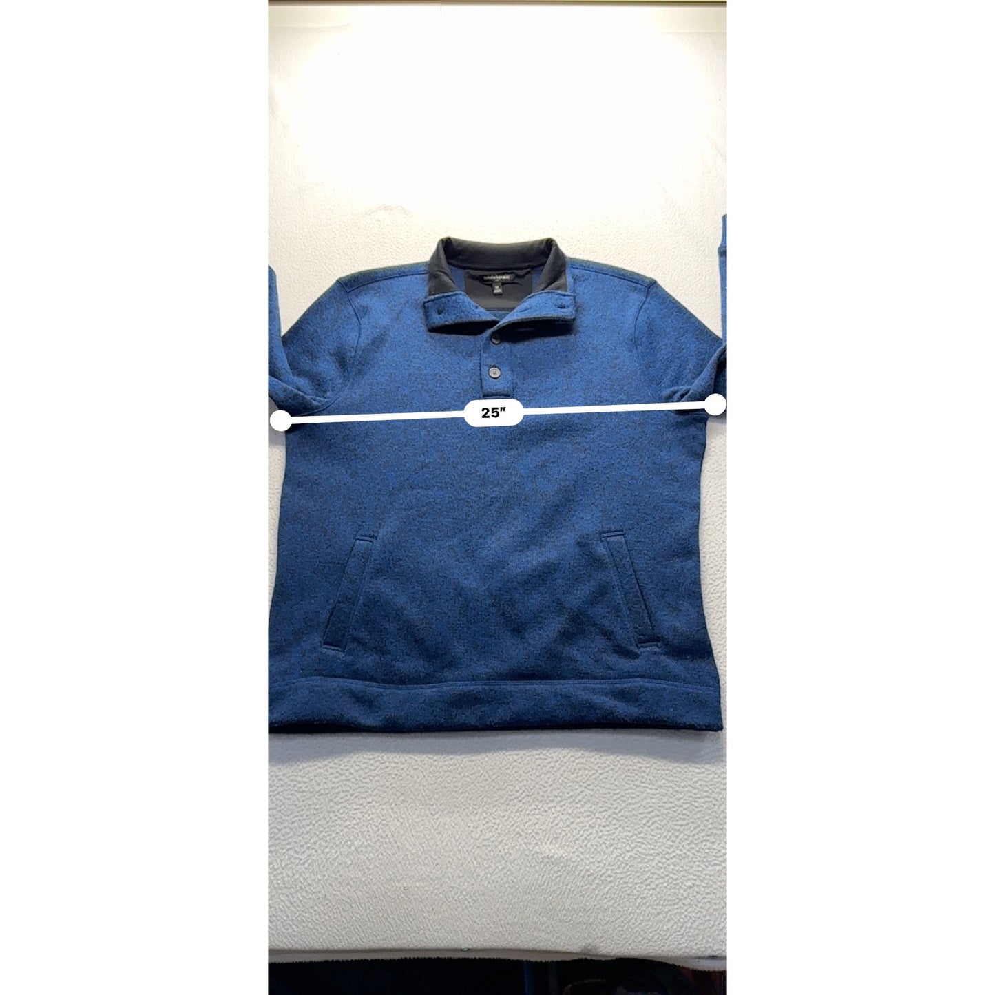 Banana Republic XL Blue Heathered Pullover Sweatshirt #9292