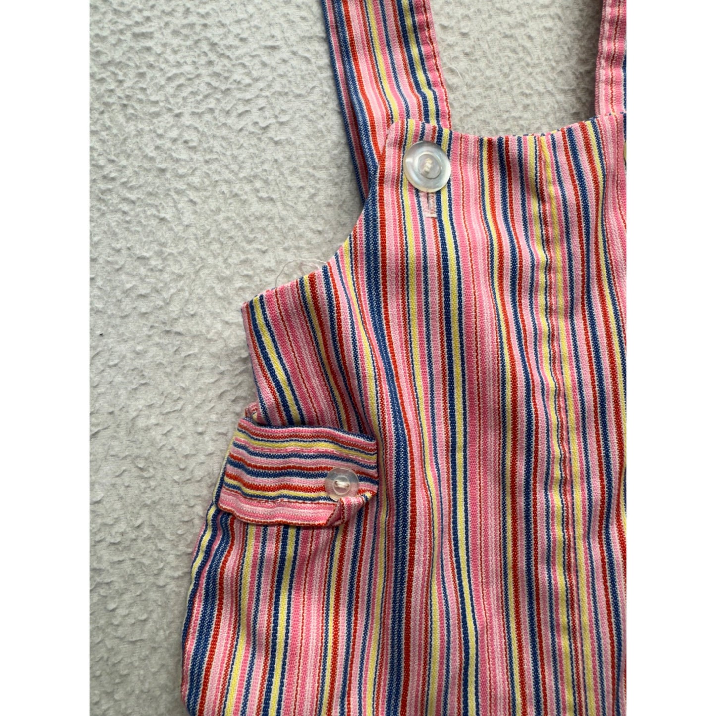 Vintage Striped Baby Overalls #279B