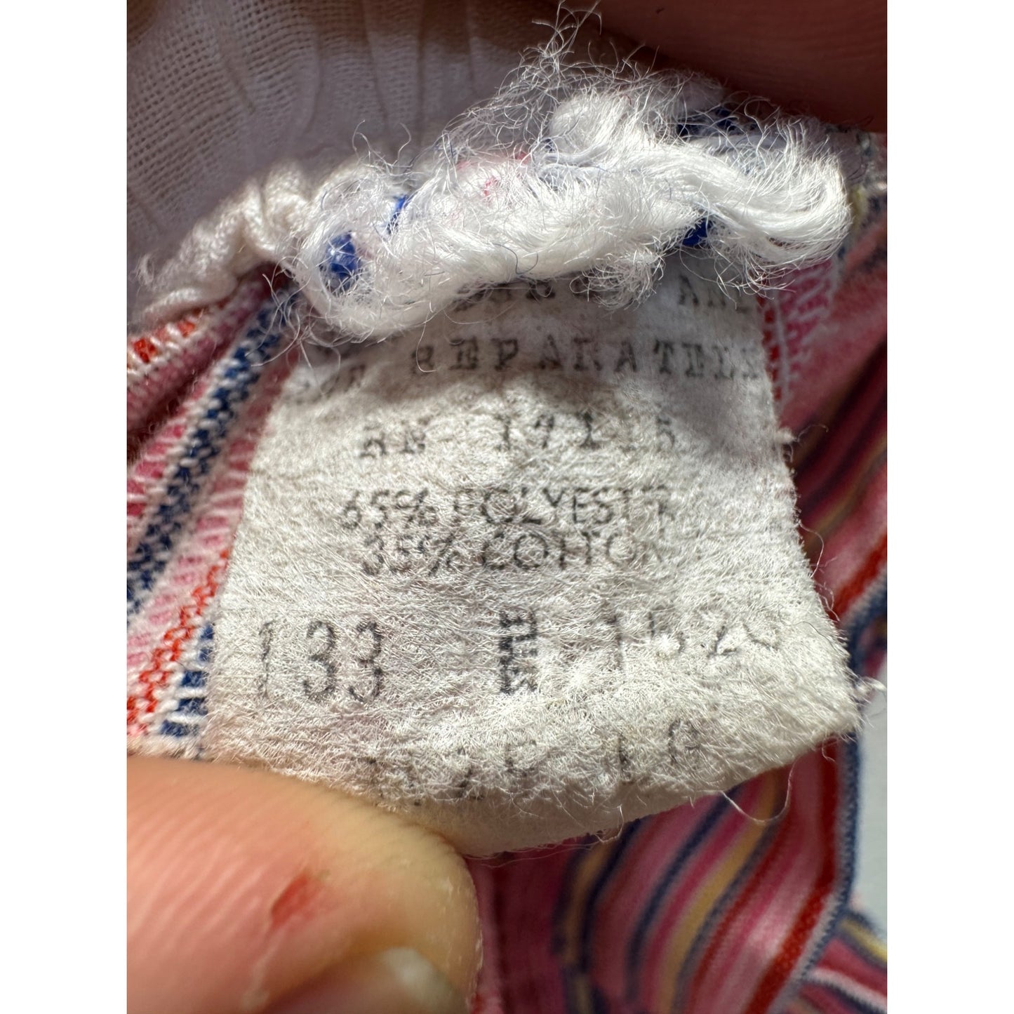 Vintage Striped Baby Overalls #279B
