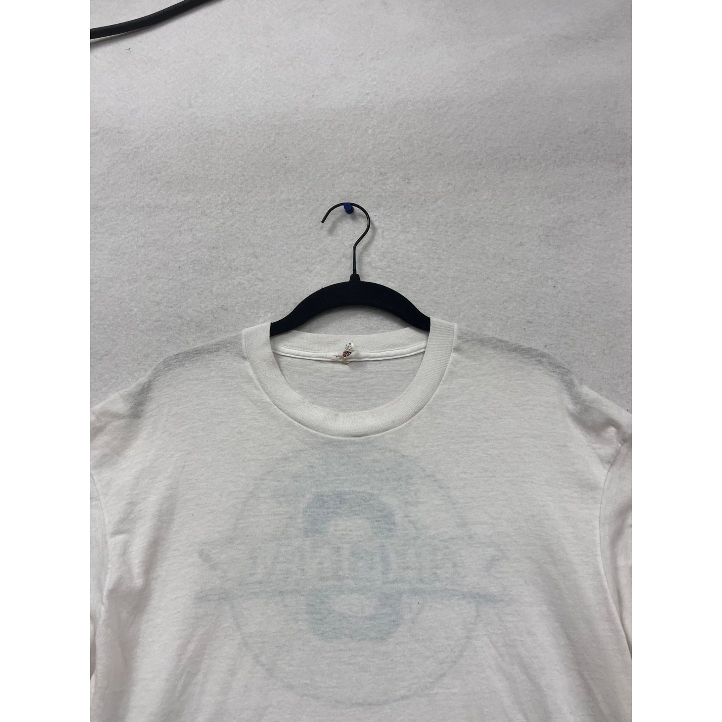 Vintage Big Smith Graphic T- Shirt S/S White Cotton Tee #824A