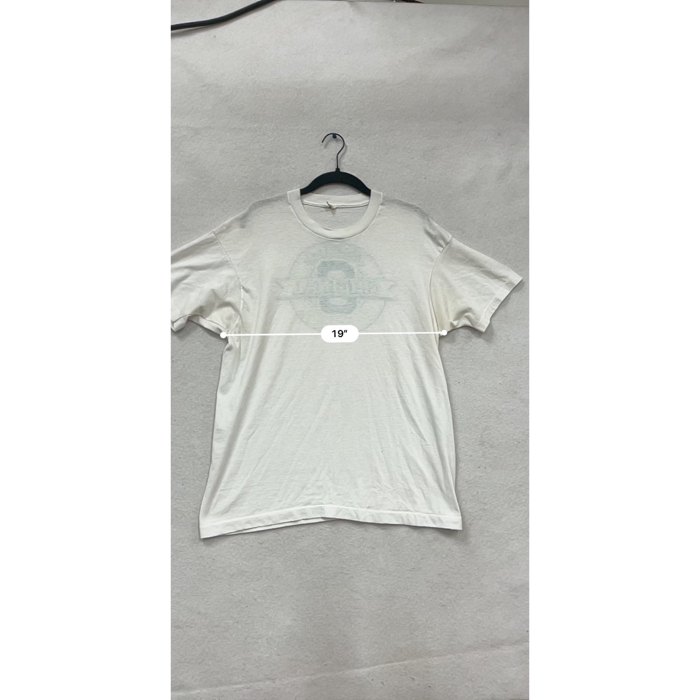 Vintage Big Smith Graphic T- Shirt S/S White Cotton Tee #824A