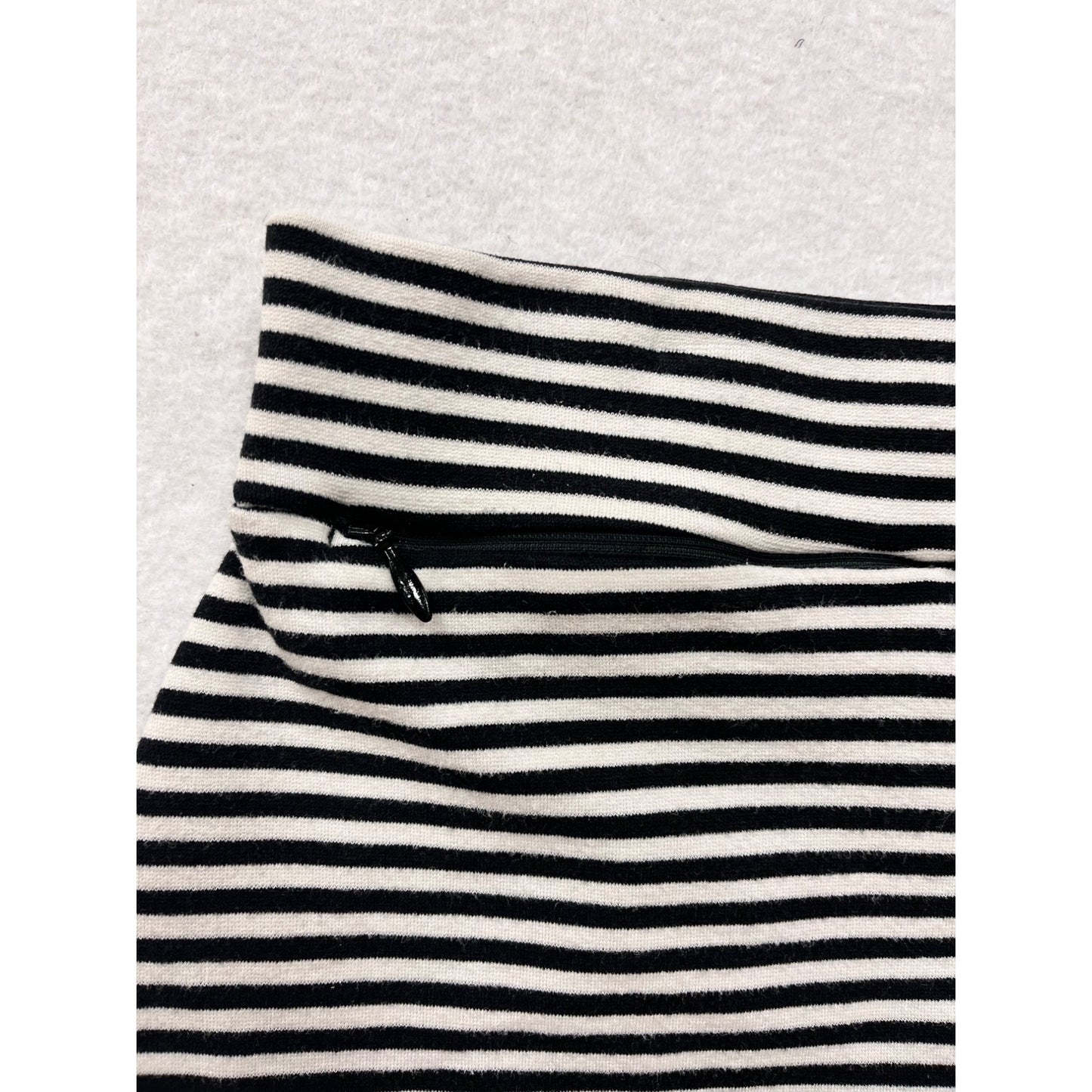 Toad & Co Womens Black & White Striped Stretch Skirt Small #6740