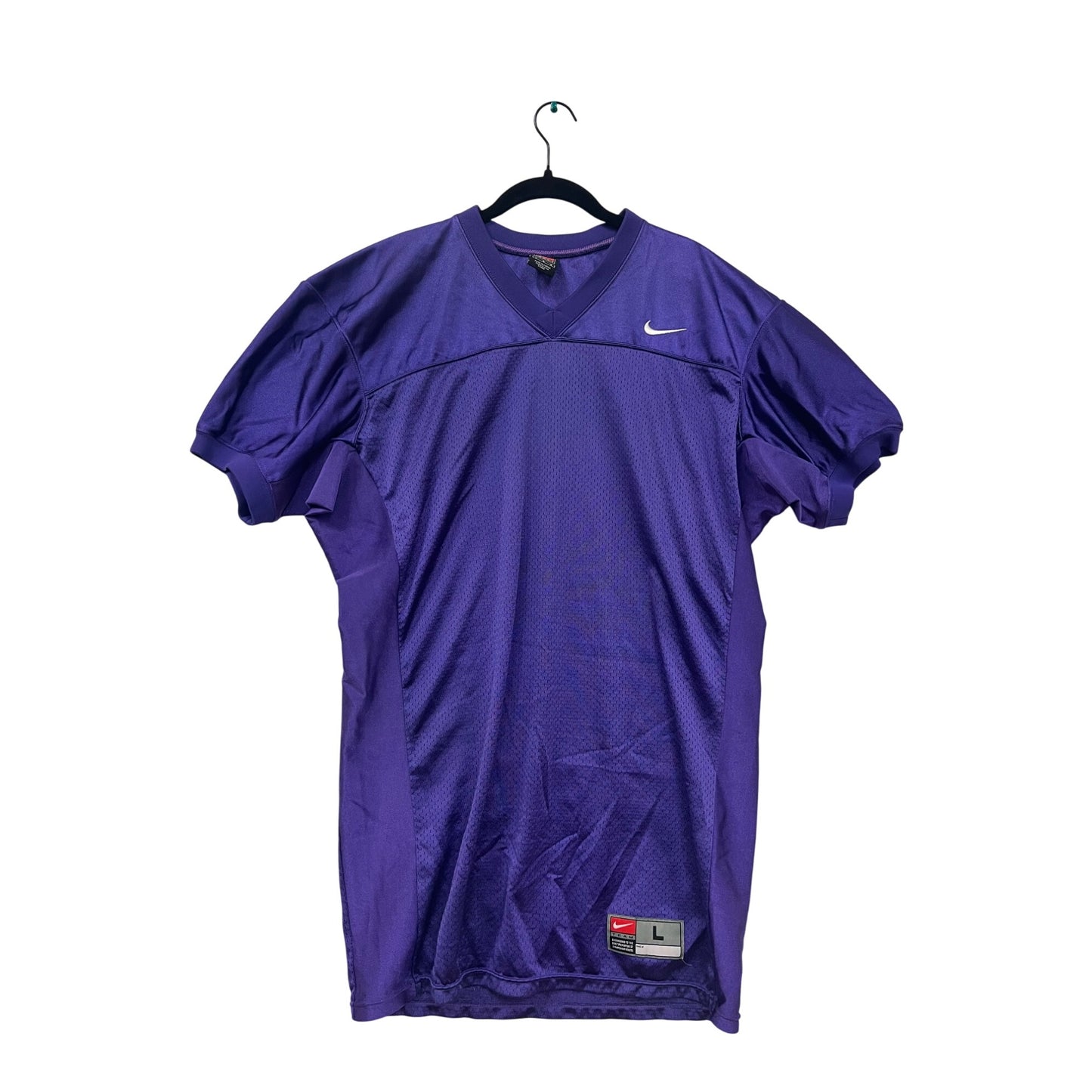 Men’s Large Nike Team Purple Varsity Football Jersey #6278