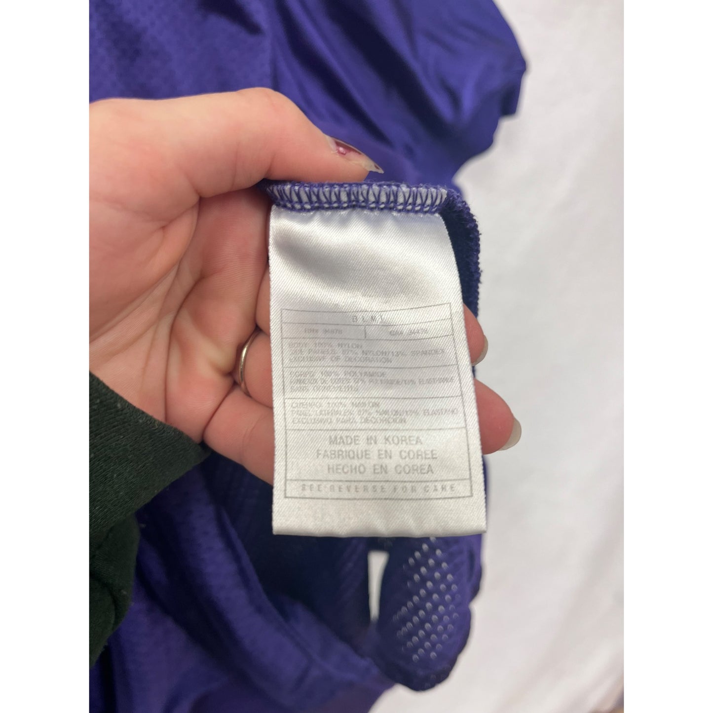 Men’s Large Nike Team Purple Varsity Football Jersey #6278