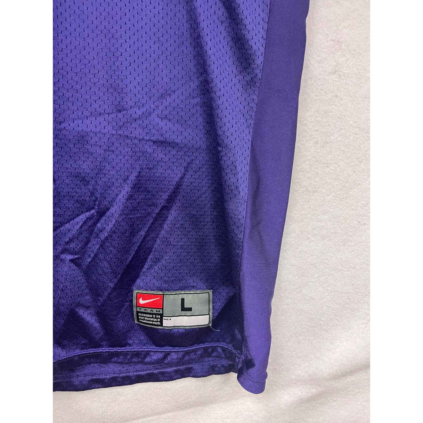 Men’s Large Nike Team Purple Varsity Football Jersey #6278