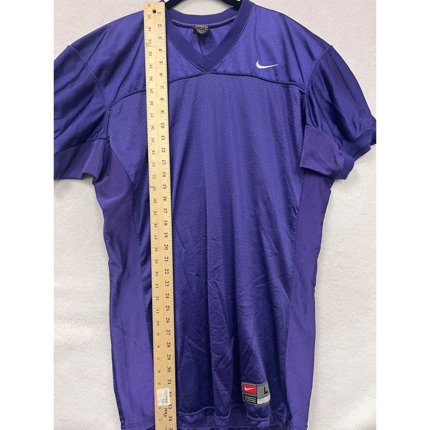 Men’s Large Nike Team Purple Varsity Football Jersey #6278