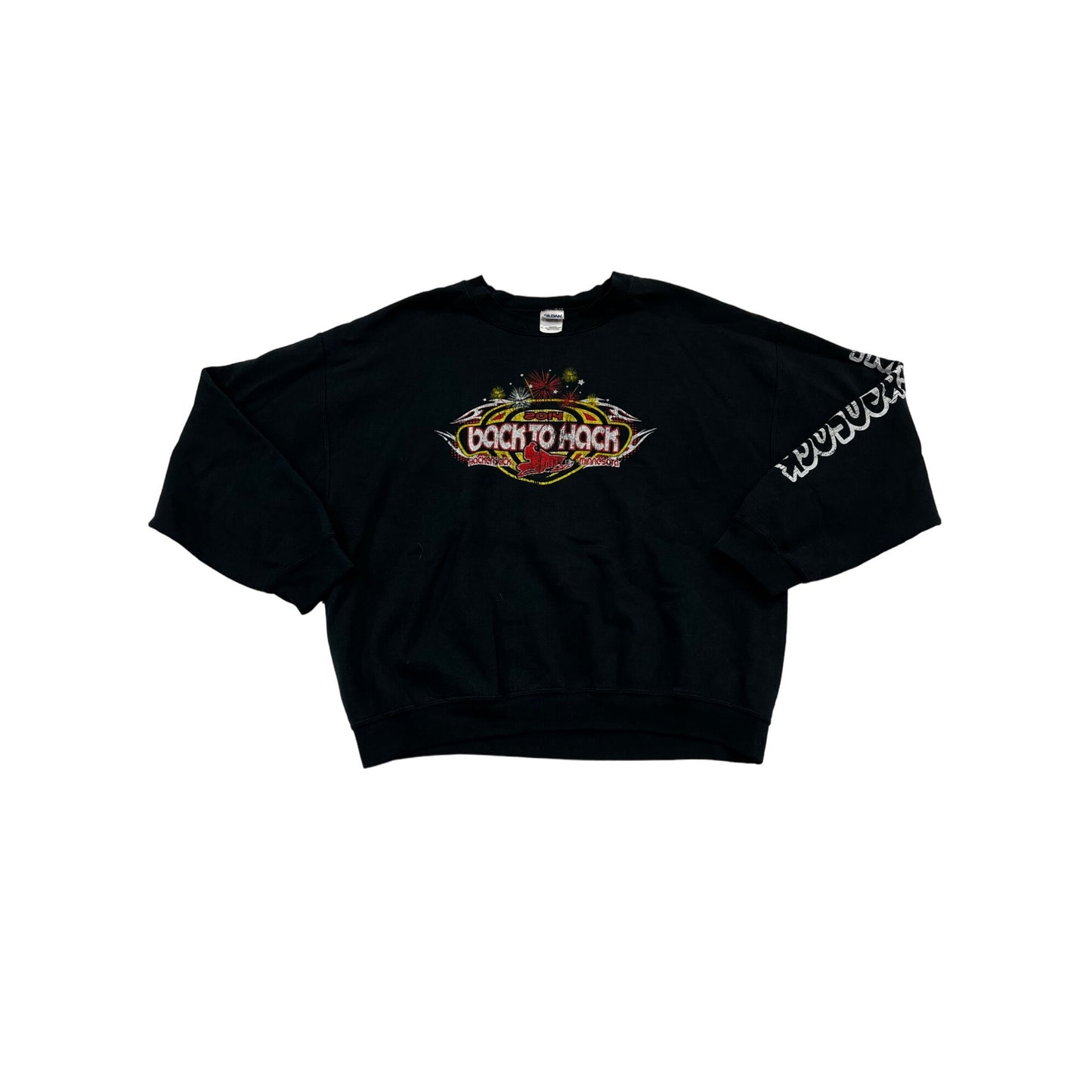 Men’s 2014 Back to Hack Snowmobile Crewneck #2437