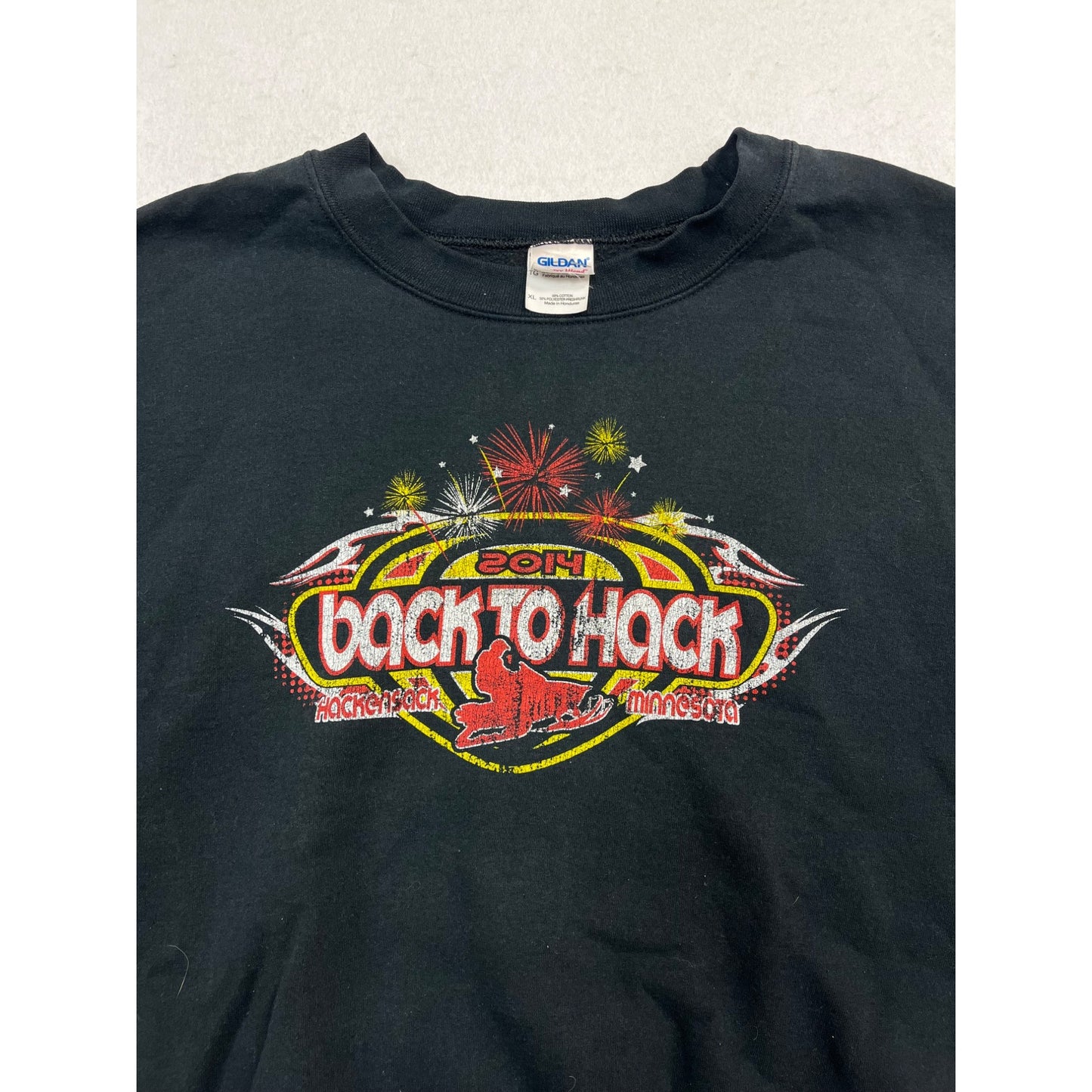 Men’s 2014 Back to Hack Snowmobile Crewneck #2437