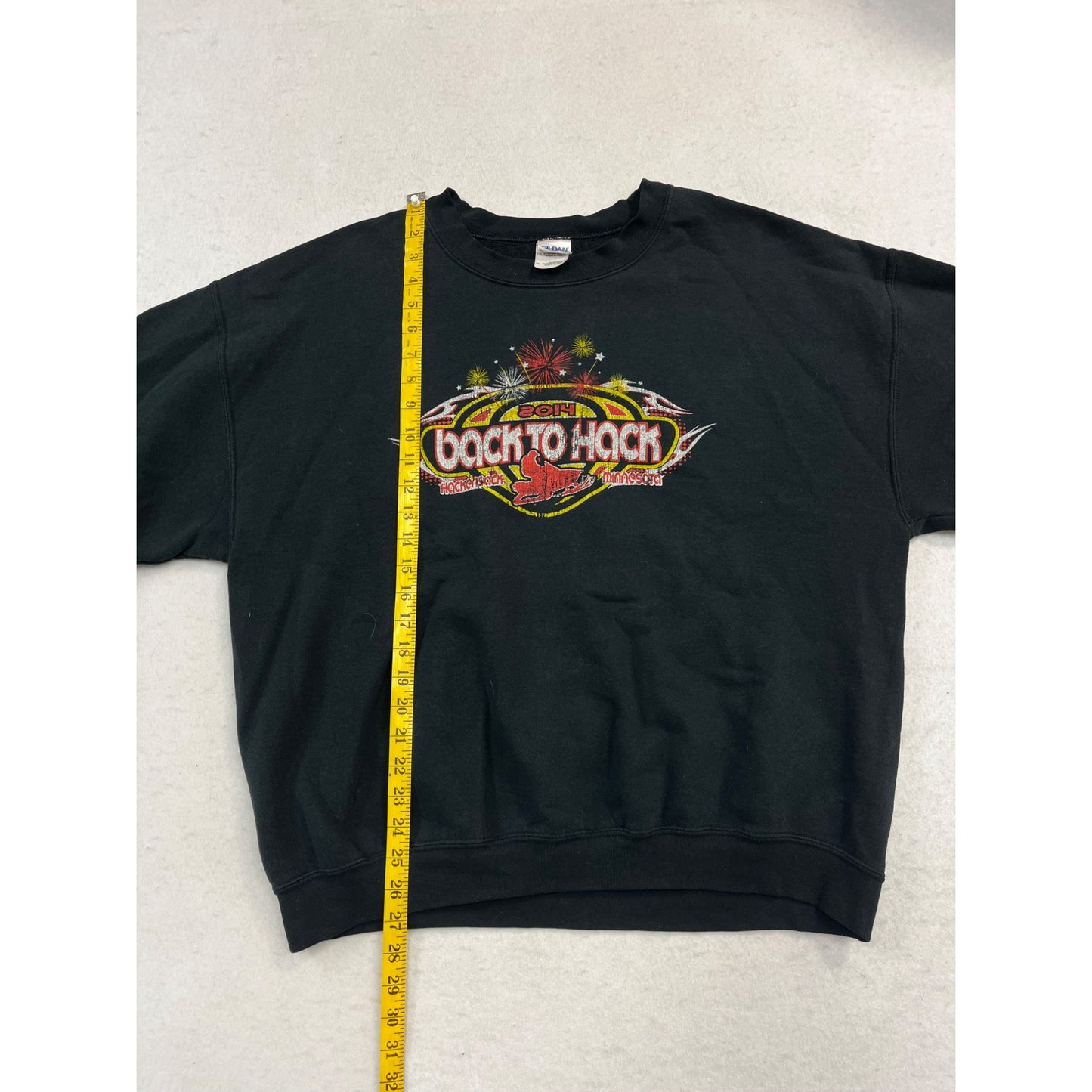 Men’s 2014 Back to Hack Snowmobile Crewneck #2437