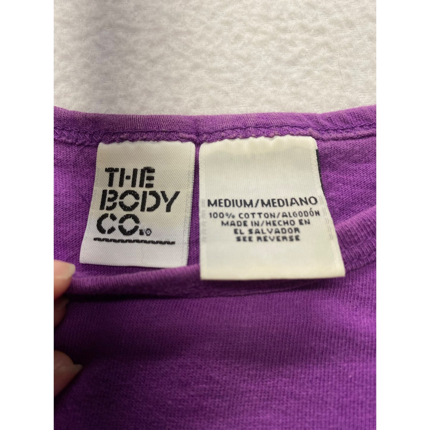Vintage Purple The Body Co. Cotton T-Shirt #5745