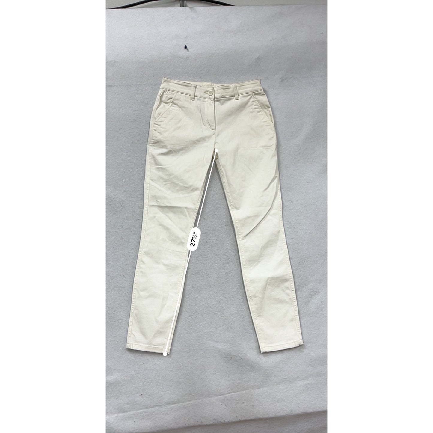 Ann Taylor Loft White Chino Pants Size 2 #782A