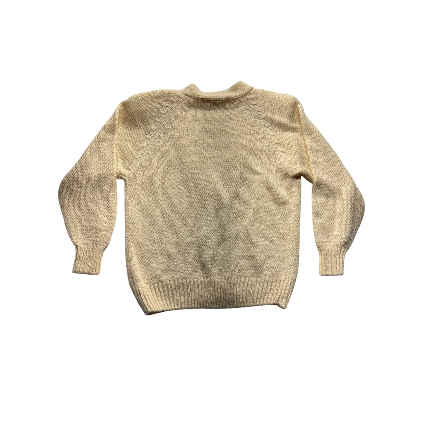 Vintage J&L Sport Cream Button-Up Cardigan Sweater #7530