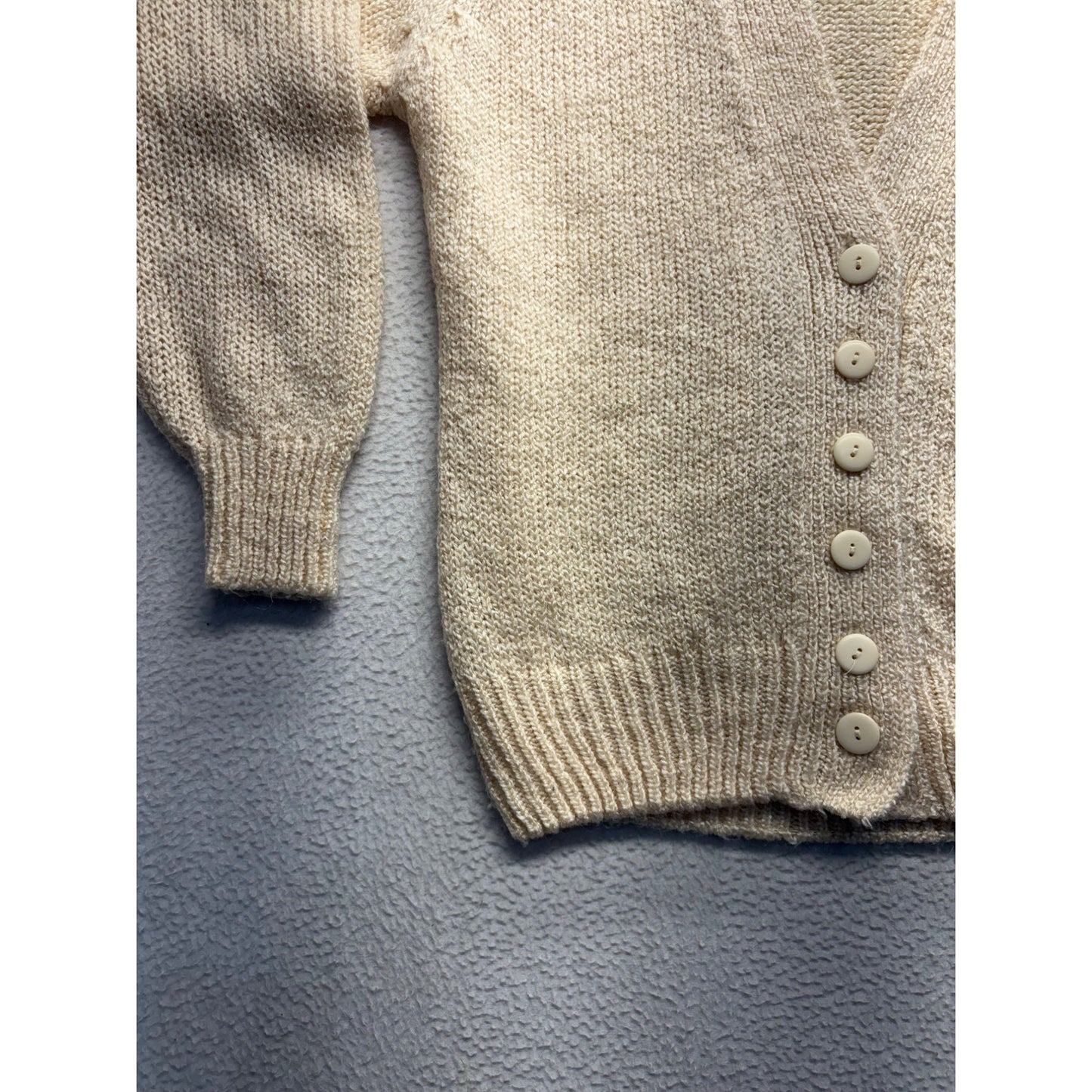 Vintage J&L Sport Cream Button-Up Cardigan Sweater #7530