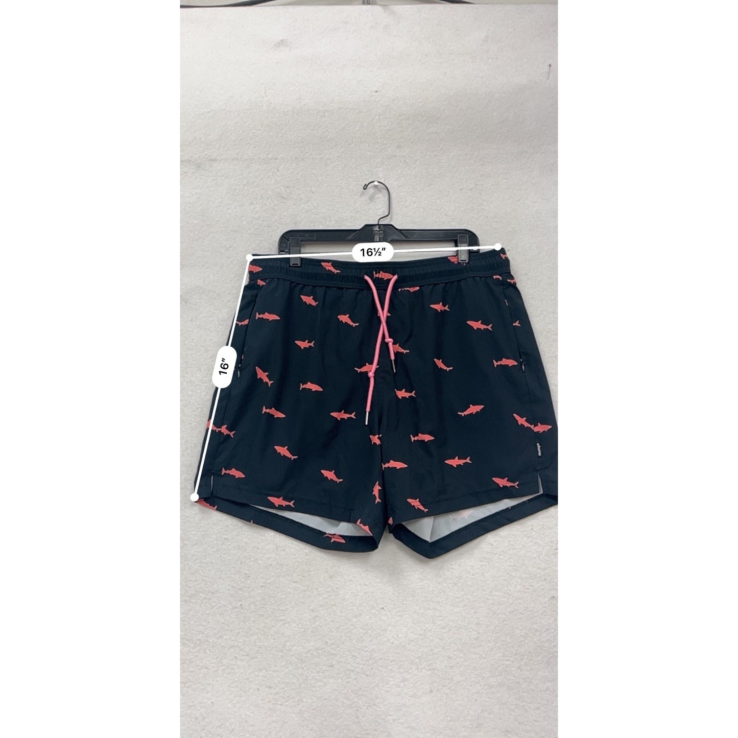 Moamgic Shark Print Swim Shorts XXL #316A